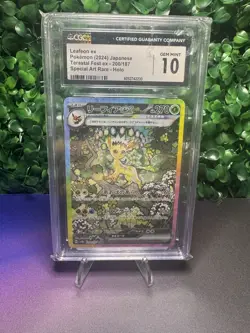 CGC 10 Leafeon ex SAR Terastal Festival 200/187 sv8a 2024 Japanese Pokemon - Image 1