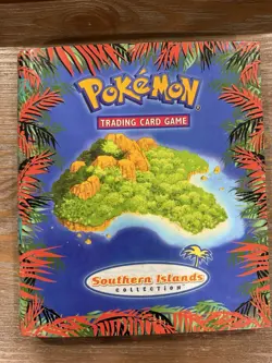 Pokemon TCG VTG Card Southern Islands Collection BINDER ONLY Very Good Condition - Image 1