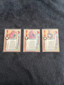 Nidoran,Nidorino & Nidoking Topps Blue Label NM Vintage Pokemon Card Lot - Image 2