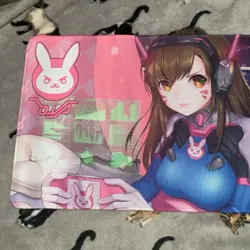 D.va Rubber Playmat Play Mat Tcg Trading Card Game Overwatch Gaming Mouse Pad - Image 2