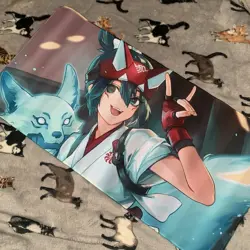 Kiriko Rubber Playmat Play Mat Tcg Trading Card Game Overwatch Desk Mouse Pad - Image 1