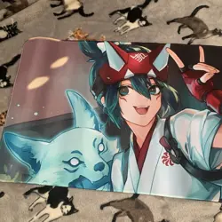 Kiriko Rubber Playmat Play Mat Tcg Trading Card Game Overwatch Desk Mouse Pad - Image 2