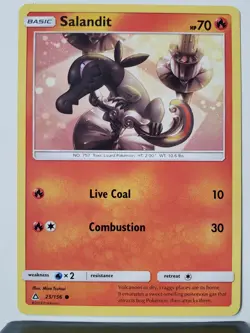 Salandit 25/156 - LP - Ultra Prism Sun Moon Pokemon Card $2 Combined Shipping - Image 1