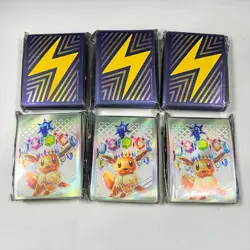 Lot Of Pokemon Card Protector Sleeves 3x Surging Sparks 3x Prismatic Evolutions - Image 1