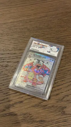 Pokemon TCG Obsidian Flames Charizard EX Card 215/197 Ace Graded 10 Gem Mint - Image 2