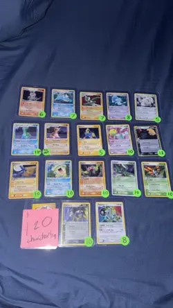 (17 Card Lot mid era pokemon) - Image 1