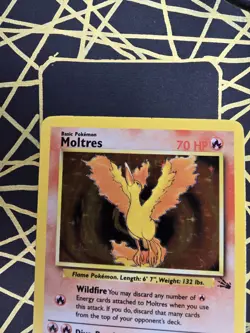 🔥 Moltres 12/62 🔥 Original Holo Rare Fossil Set Pokemon Card WOTC TCG 1999 - Image 4