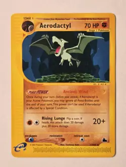 Pokemon Aerodactyl 1/144 Skyridge RARE! Wizards E-Reader Card 2003 Pokemon TCG - Image 1