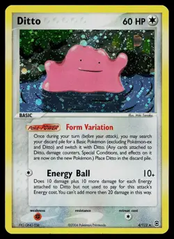 Pokemon Card - Ditto FireRed & LeafGreen 4/112 Holo Rare - Image 1