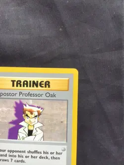 Pokemon Cards: Base Set Shadowless Rare: Impostor Professor Oak 73/102 - Image 3