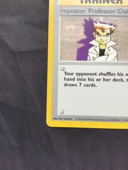 Pokemon Cards: Base Set Shadowless Rare: Impostor Professor Oak 73/102 - Image 5