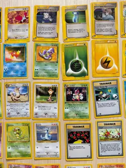 Vintage English Pokemon 65 Card Lot - Base Set, Fossil, Jungle, Neo, and More! - Image 3