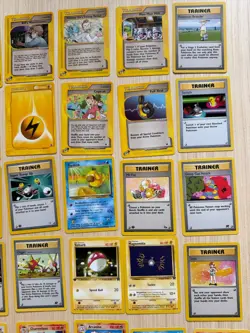 Vintage English Pokemon 65 Card Lot - Base Set, Fossil, Jungle, Neo, and More! - Image 4