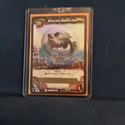 WoW TCG Bloat the Bubble Fish UN_SCRATCHED Loot Card - Purple Puffer Pet 1/3 - Image 1