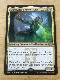 OGNIS, THE DRAGON'S LASH mtg NM-M Streets of New Capenna 1 Rare - Image 1