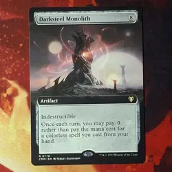 Darksteel Monolith (Extended Art) Commander Masters Regular NM - Image 1