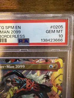 MTG - Spider-Man 2099 #0205 - Borderless PSA10 - Image 2