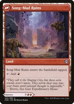 [MTG] Song-Mad Treachery // Song-Mad Ruins (165) (ZNR) NM - Image 2
