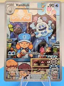 Vanillish ❄ 190/182 🔥 Pokemon Holiday Calendar Snowflake Stamp IR Holo NM TCG - Image 1
