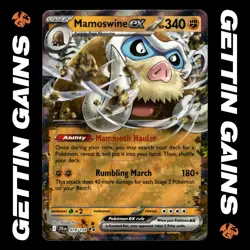 Mamoswine ex - 079/159 - Double Rare - Journey Together - Pokemon Card - NM/M - Image 1