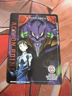 Union Arena Card Game Neon Genesis Evangelion Stamped Action Point Bandai Fest - Image 1