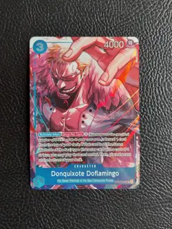 One Piece TCG Donquixote Doflamingo OP07-048 Alt Art Seven Warlords of the Sea - Image 1