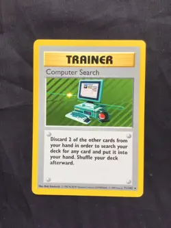Pokemon Cards: Base Set Shadowless Rare: Computer Search 71/102 - Image 1