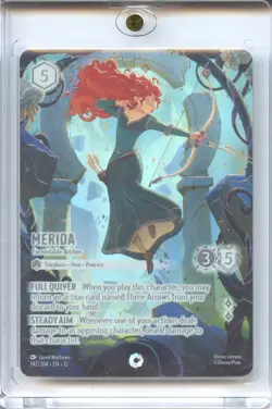 Disney Lorcana Merida Formidable Archer 242/204 Iconic Foil Wilds Unknown - Image 4