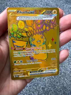 Pokemon TCG Pikachu Ex Gold Hyper Rare 179/131 Prismatic Evolutions English NM - Image 3