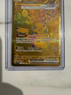 Pokemon TCG Pikachu Ex Gold Hyper Rare 179/131 Prismatic Evolutions English NM - Image 5
