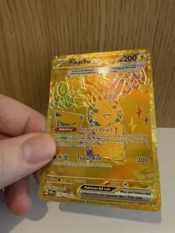 Pikachu Ex - 179/131 - *Hyper Rare Gold* - Pokemon Prismatic Evolutions - NM - Image 3
