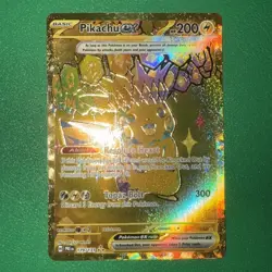 Pokemon Pikachu ex 179/131 Gold Hyper Rare Prismatic Evolutions - Image 1