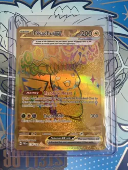 Pokemon Pikachu ex 179/131 Gold Hyper Rare Prismatic Evolutions - Image 5