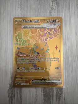 Pikachu ex 179/131 Gold Hyper Rare | 2025 Pokemon SV Prismatic Evolutions | NM - Image 1