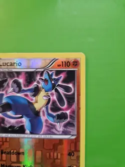 Pokemon TCG Lucario Fates Collide 47/124 Reverse Holo Rare Card Lp - Image 3