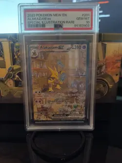 2023 Pokemon Mew En-151 Special Illustration Rare #201 Alakazam EX PSA 10 - Image 1