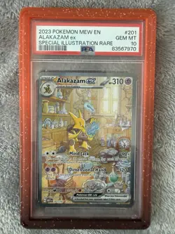 2023 Pokemon 151 Alakazam ex Special Illustration Rare PSA 10 GEM MT #201/165 - Image 1