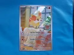 Pokemon TCG Chaos Rising Fennekin Pokemon Center 080 Stamped Promo Card - Image 1