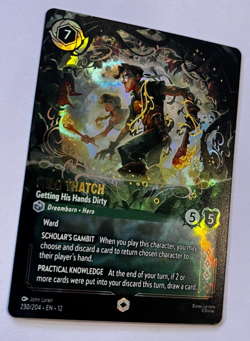 Disney Lorcana - Milo Thatch, Getting His Hands Dirty – Enchanted – 230/204 - Image 3