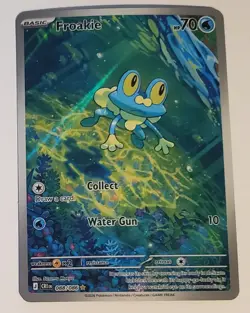 Pokemon TCG Froakie 088/086 Me04: Chaos Rising Holo Full Art Card - Image 1