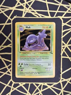 🔥 Muk 13/62 🔥 Original Holo Rare Fossil Set Pokemon Card WOTC TCG 1999 - Image 1