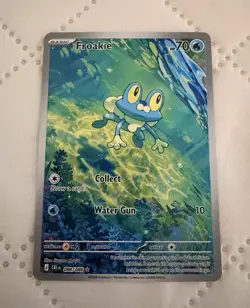 Pokemon TCG Froakie 088/086 Me04: Chaos Rising Holo - Illustration Rare. - Image 1