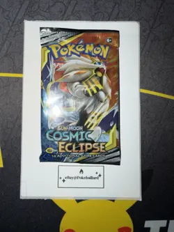 🔥 Pokemon TCG Sun & Moon Cosmic Eclipse Booster Pack Solgaleo & Lunala Art NEW 820650805899 - Image 1