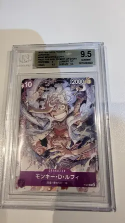2023 One Piece Tcg # P041 Monkey Luffy Meet Up Event BGS 9.5 - Image 1