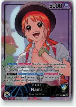 One Piece CCG Nami OP11-041 Leader Whole Cake Island Promo English - Image 1