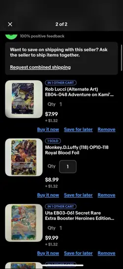 one piece card lot - Image 1