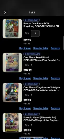 one piece card lot - Image 2