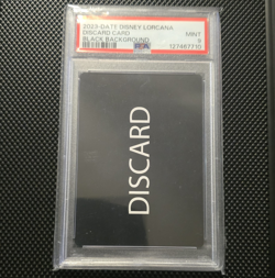 Disney Lorcana Discard Card - Black Background PSA 9 2023 Date - Image 1