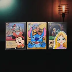 Disney Lorcana Cards - Tran, Gabriele, Barbera Signed / Auto & Sketch - Image 1