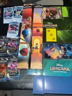 New Disney Lorcana TCG Chip 'n Dale Rescue Rangers Away! Encanto Playmat Bundle! - Image 1